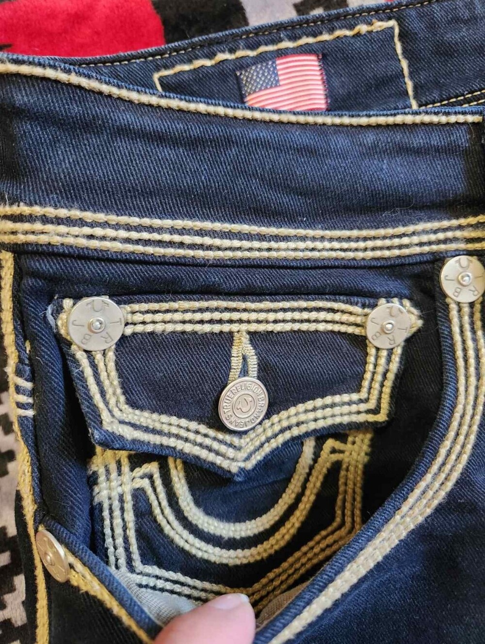 True Religion Ricky Super QT Straight Jeans Made in USA 38 NWOT - Picture 5 of 14